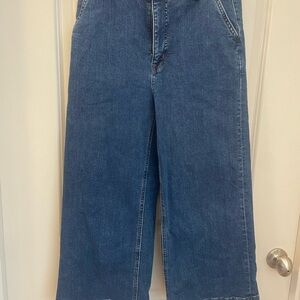 J Crew Wide leg Crop Jeans size 28
